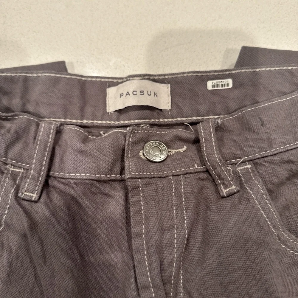 PacSun Charcoal Utility Pants - Picture 2 of 3